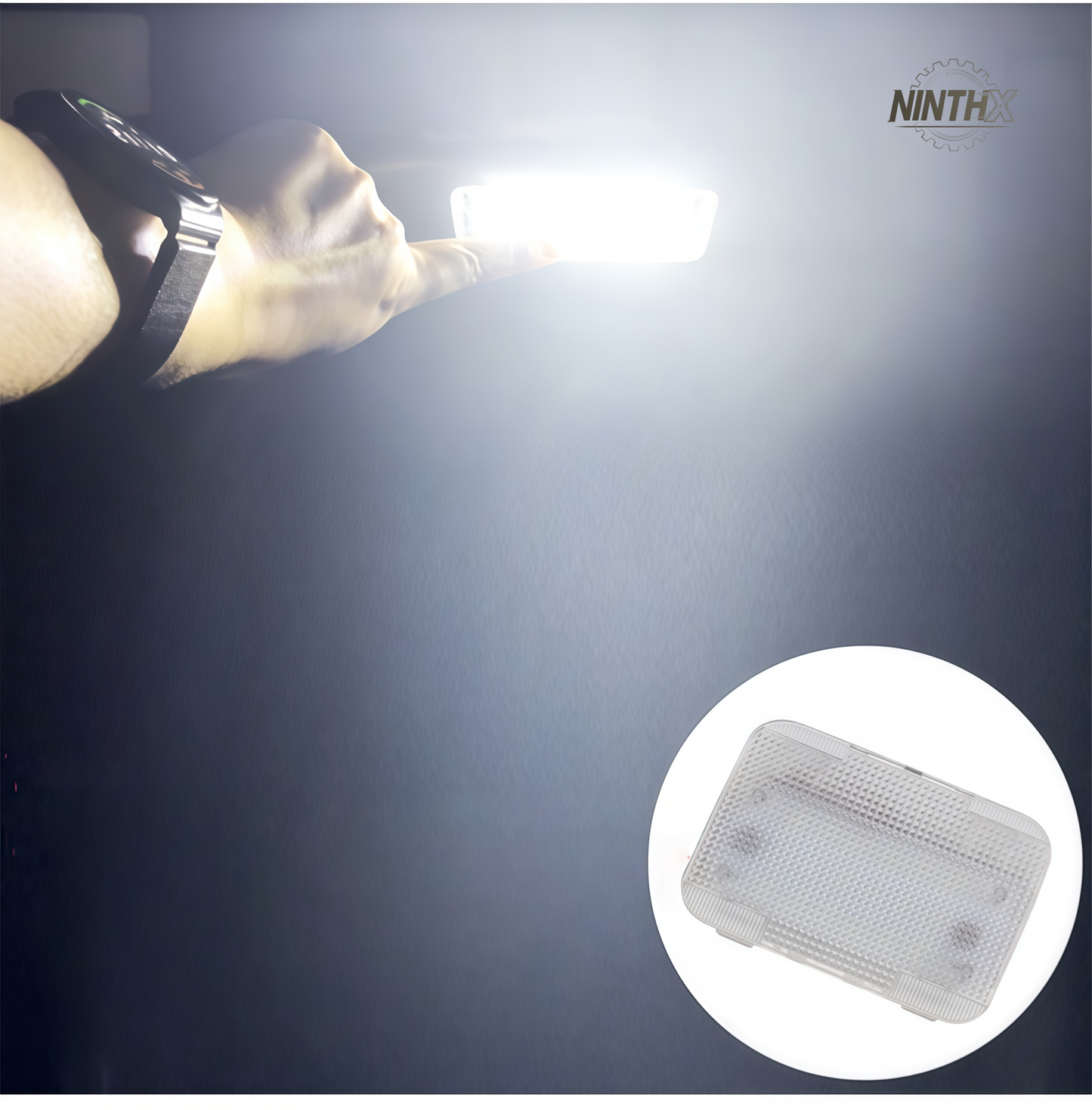 Factory tailgate fit cargo dome light