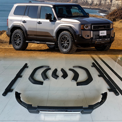 Side steps and bumper body kit set