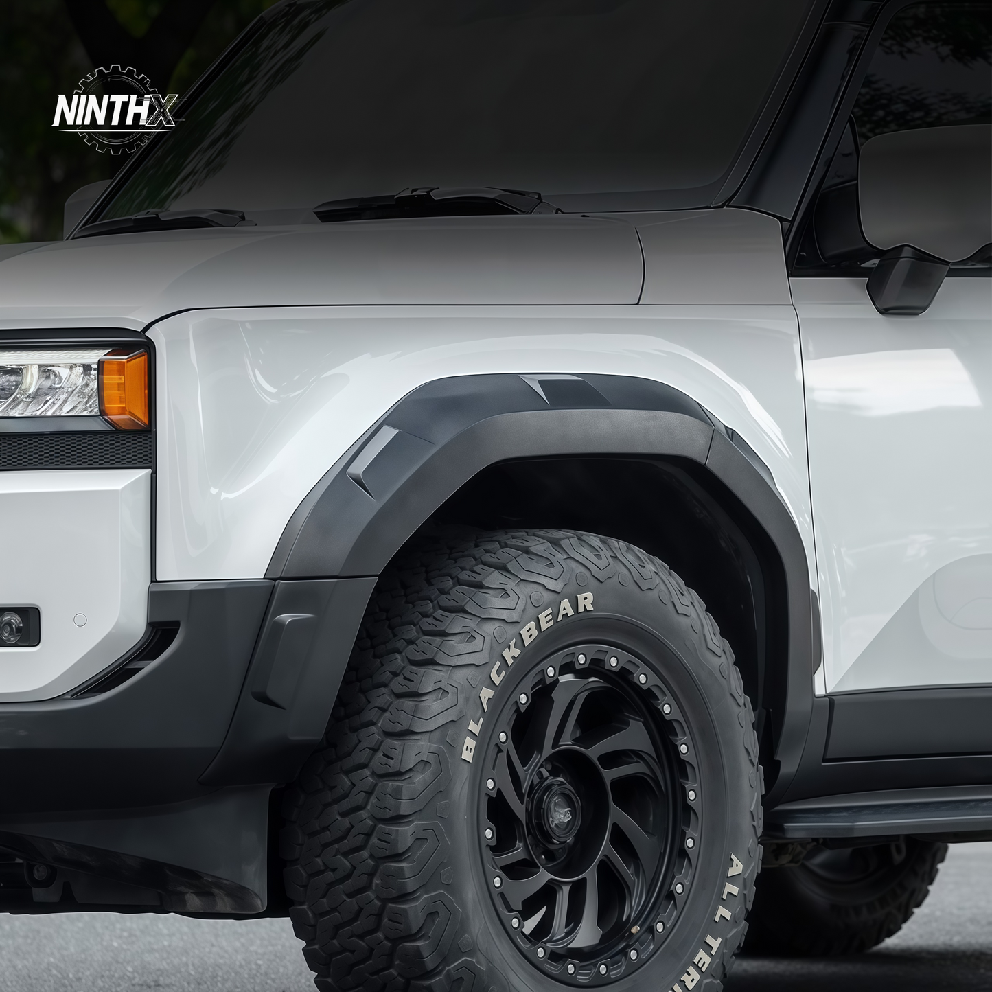 Matte black textured ABS wide fender flares