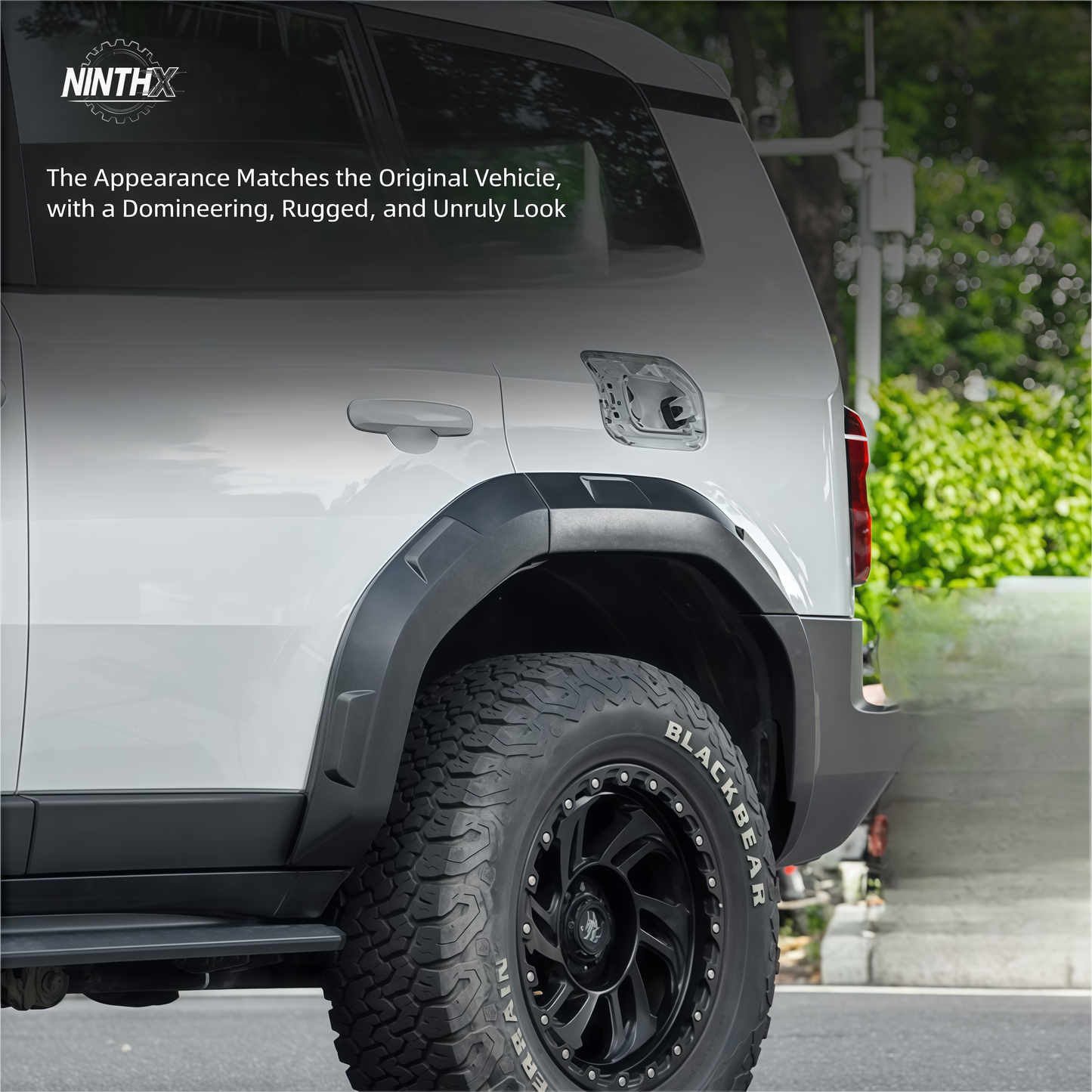 Bolt on with hardware wide fender flares