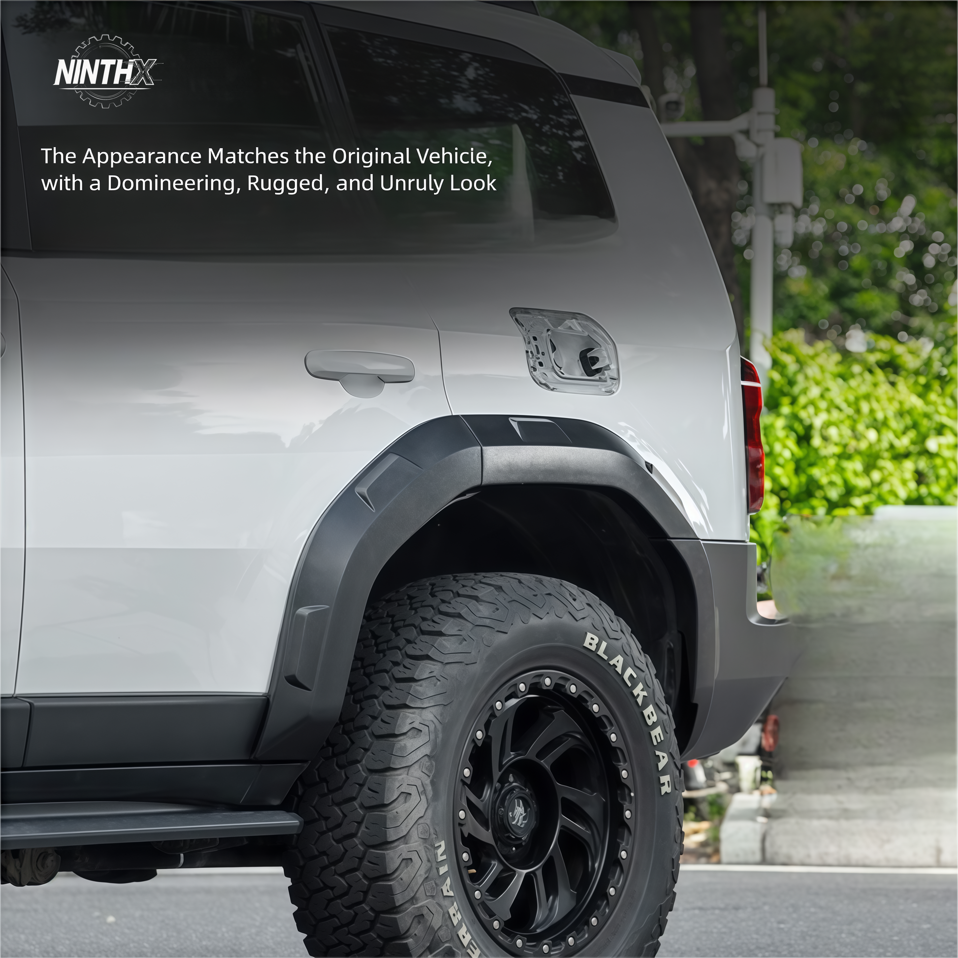 Bolt on with hardware wide fender flares