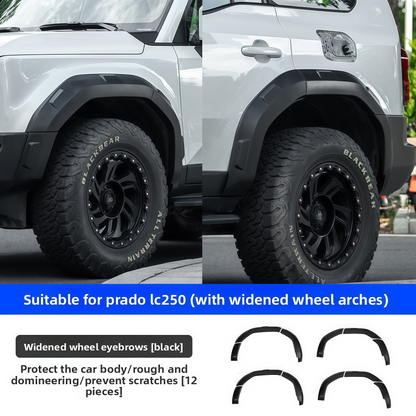 Front and rear arches wide fender flares for LC250