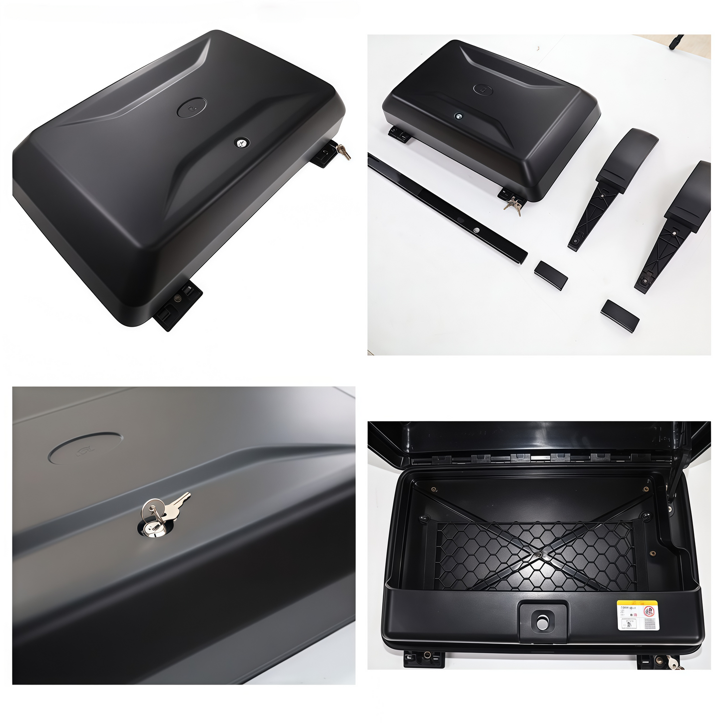 Heavy-duty side-mount overlanding gear box fitment detail on Defender L663 90/110/130