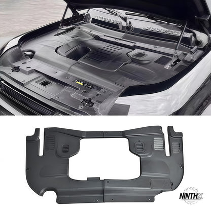 ABS engine bay side panel protection covers for Defender L663 90/110/130, installed view