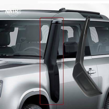 Raised air intake snorkel kit upgrade for Defender L663 90/110/130, installed view