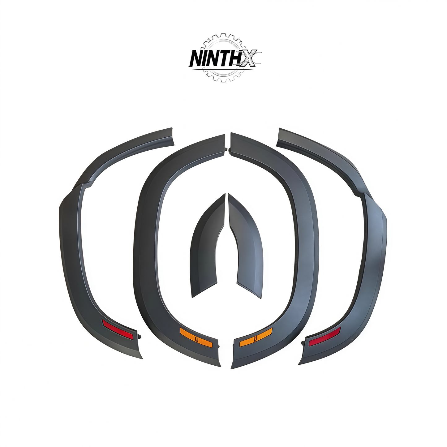 Direct-fit exterior body kit fender trim, extra detail view