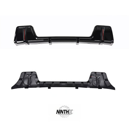 Heavy-duty off-road rear bumper protection, close-up detail