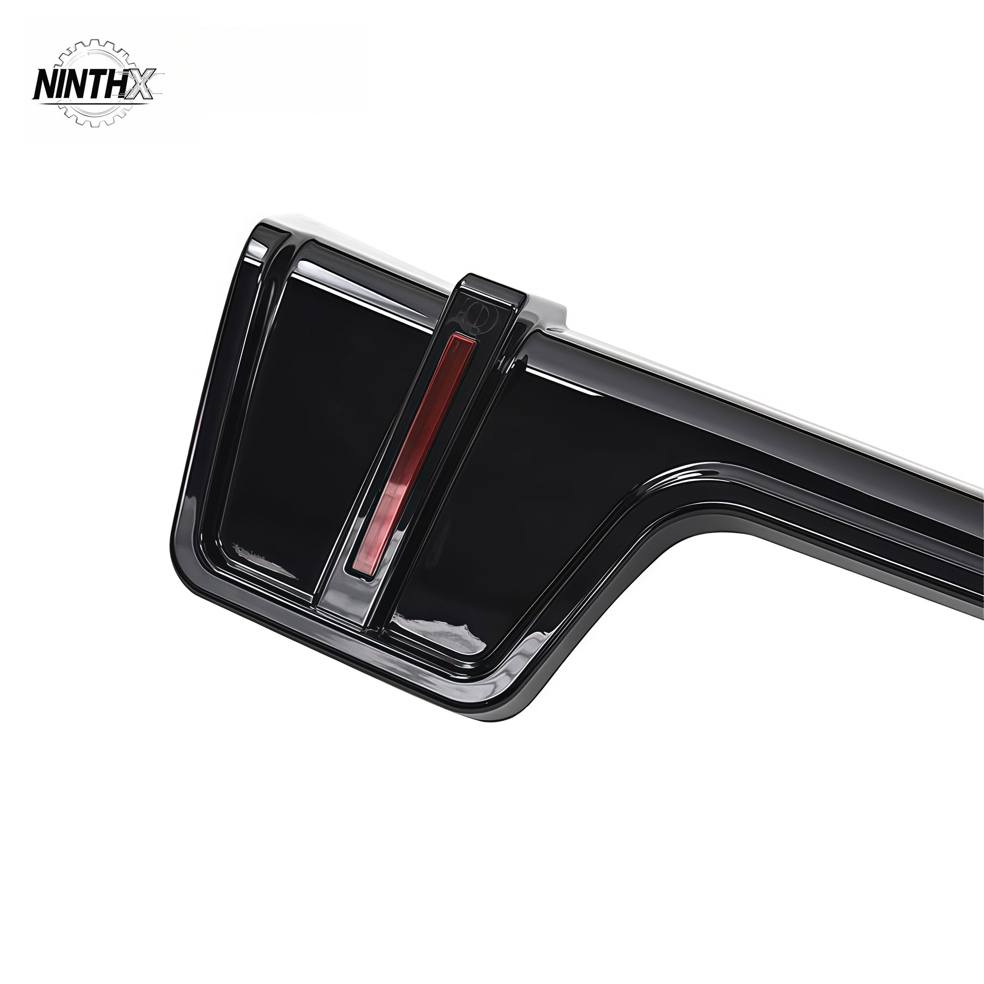 Rock-style rear bumper guard LED diffuser, detail view