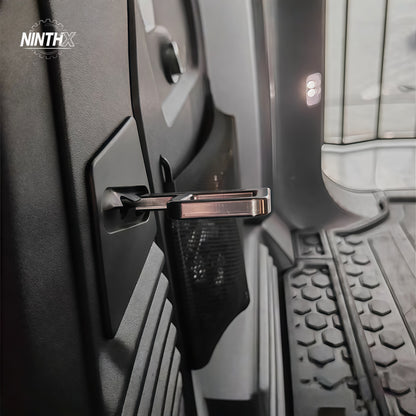 Rear seat recline tilt adjustment bracket for Defender L663 90/110/130, installed view