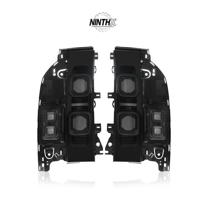 Plug-and-play sequential turn signal taillights fits Defender L663 90/110/130, fitment view