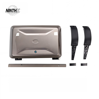 Bolt-on exterior tool carrier box fits Defender L663 90/110/130, fitment view