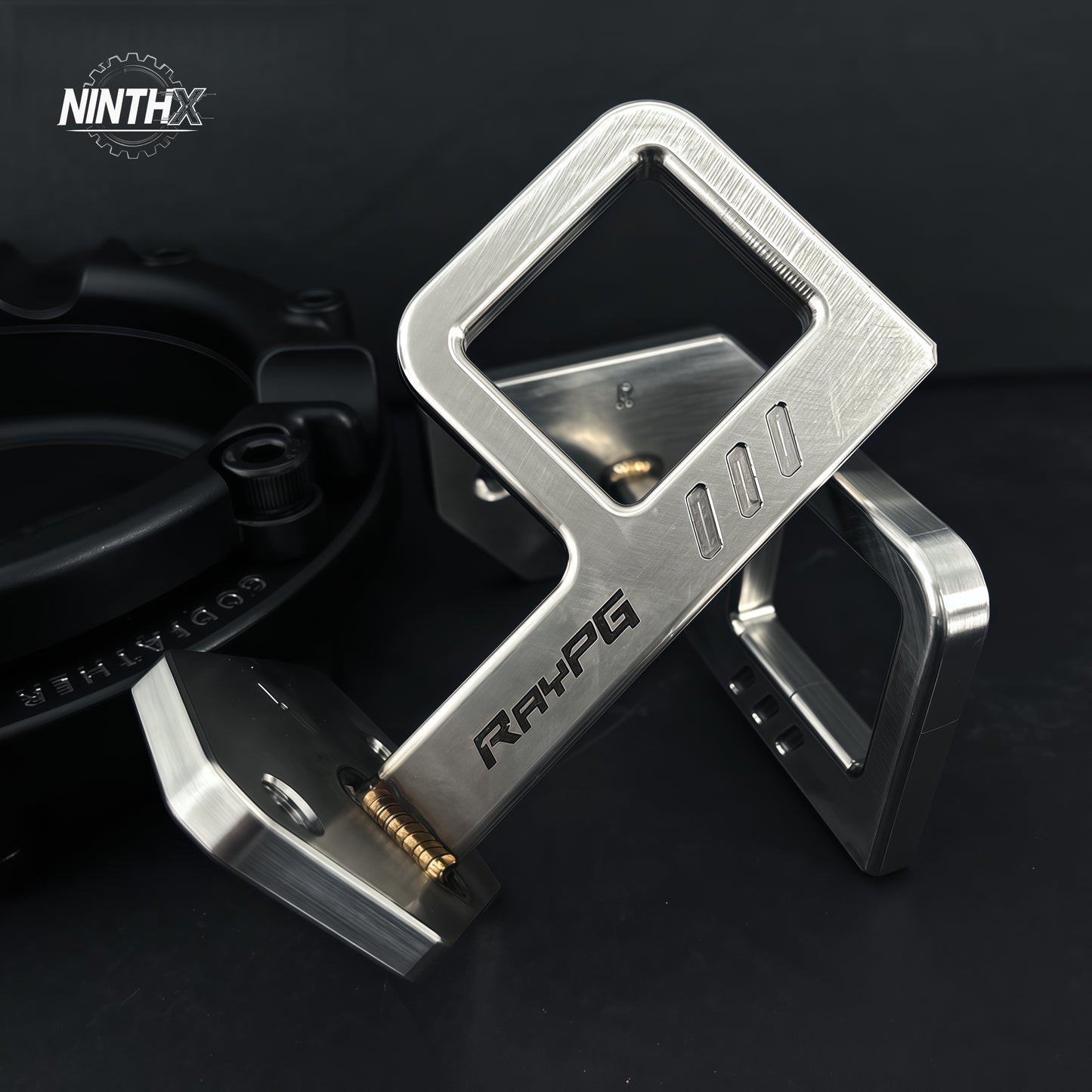 Rear seat recline tilt adjustment bracket, detail view