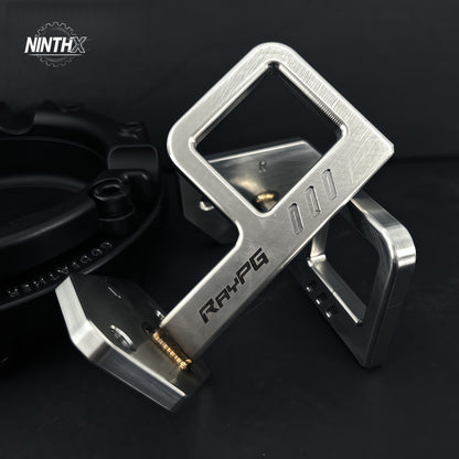 Rear seat recline tilt adjustment bracket, detail view