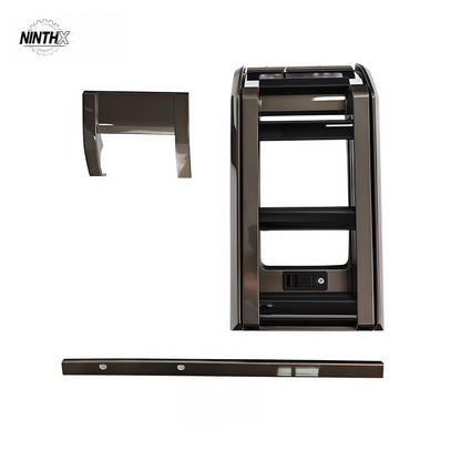 Off-road side step roof ladder upgrade for Defender L663 90/110/130, full kit view