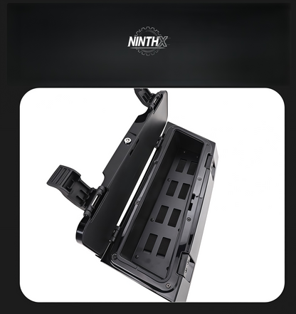 Aerodynamic side-mount storage upgrade, side profile