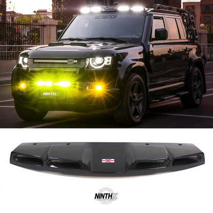 No-drill bolt-on overlanding light bar, side profile
