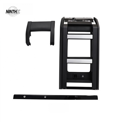 Deployable aluminum side ladder kit, front angle view