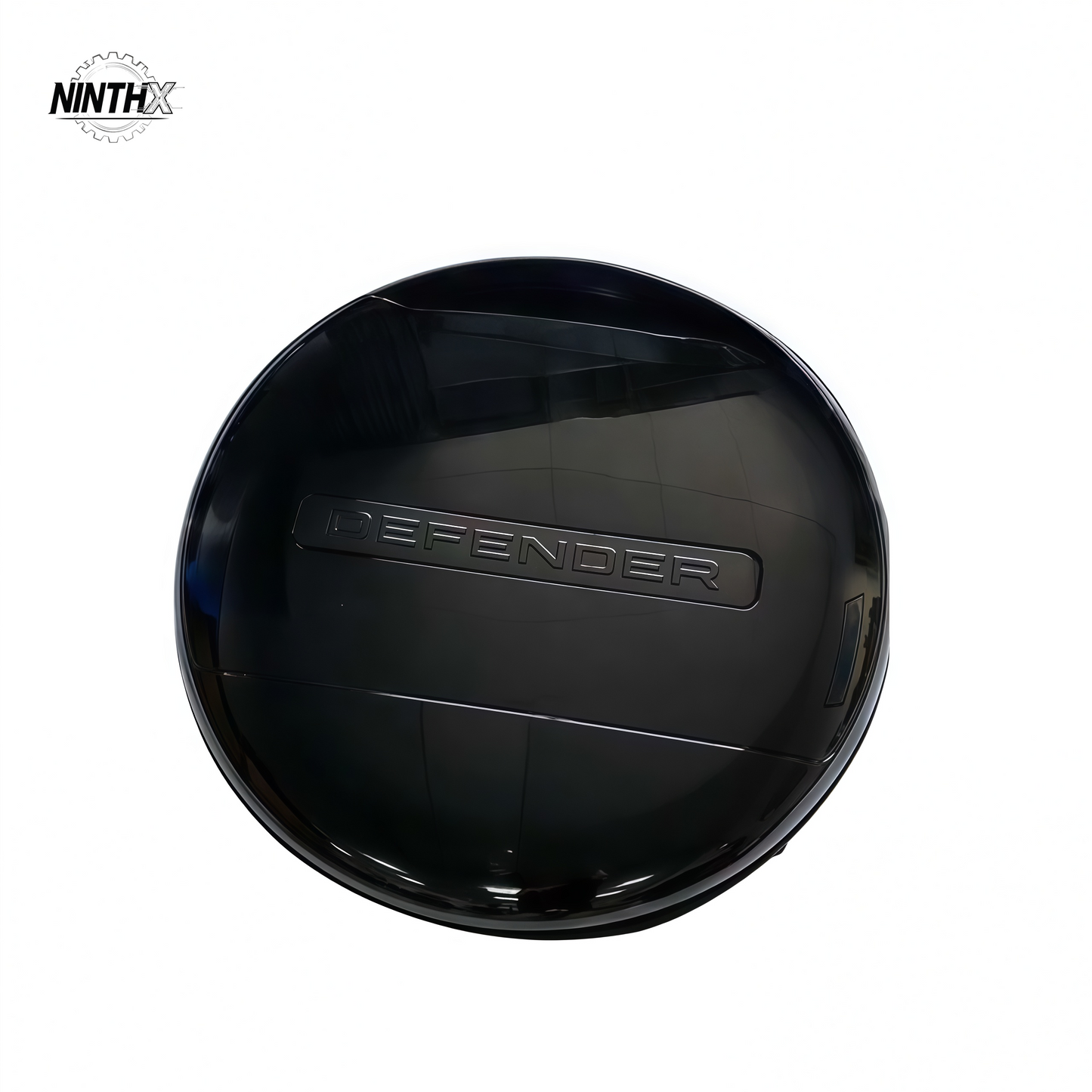 Scratch-resistant exterior spare wheel box, side profile