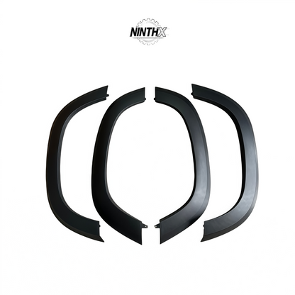 Direct-fit exterior body kit fender trim, side profile