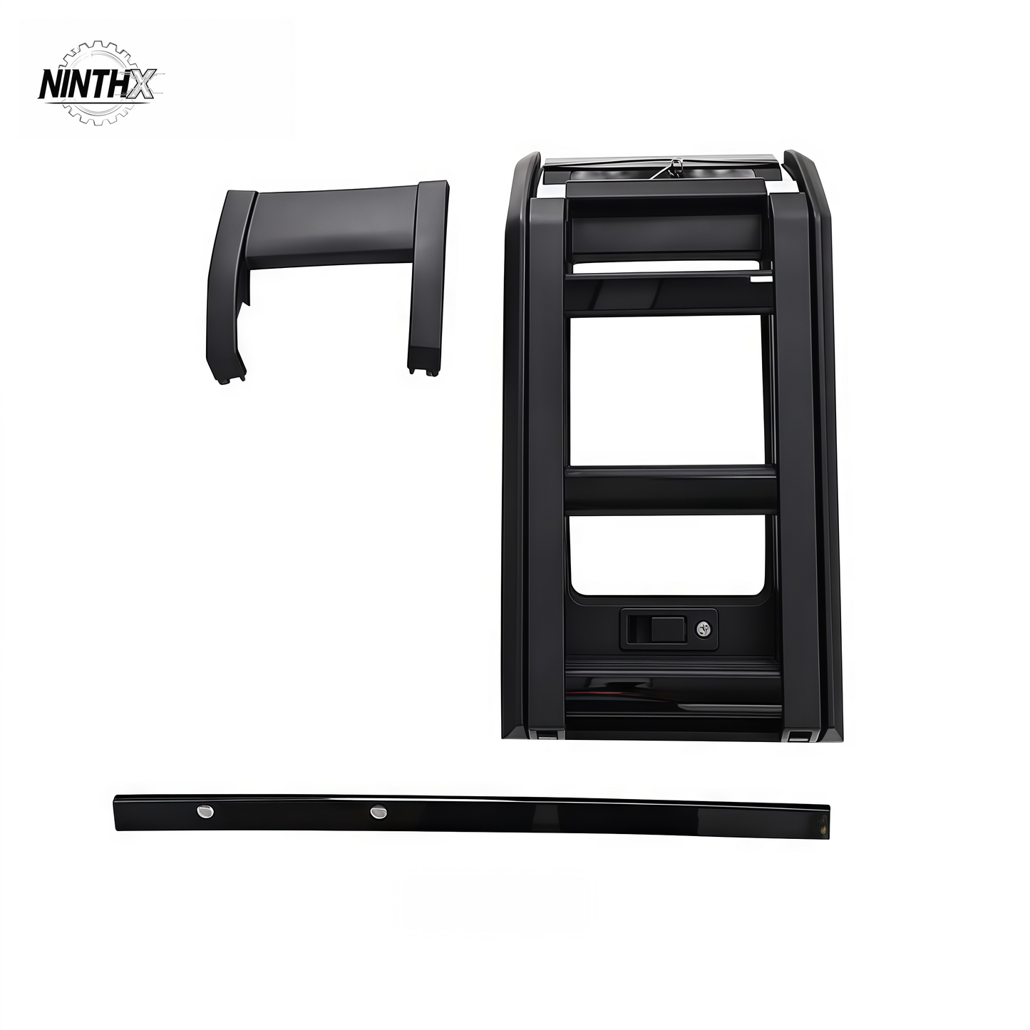 Heavy-duty exterior cargo step ladder on Defender L663 90/110/130, final installed look