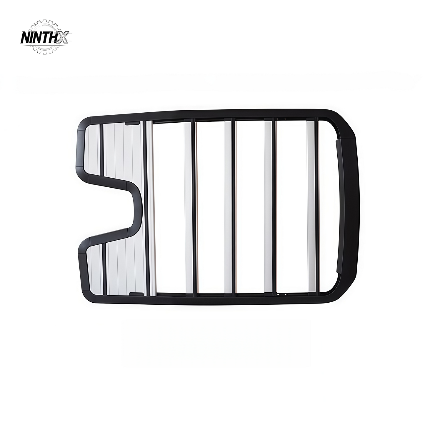 150kg-rated low-profile roof rack, finish detail