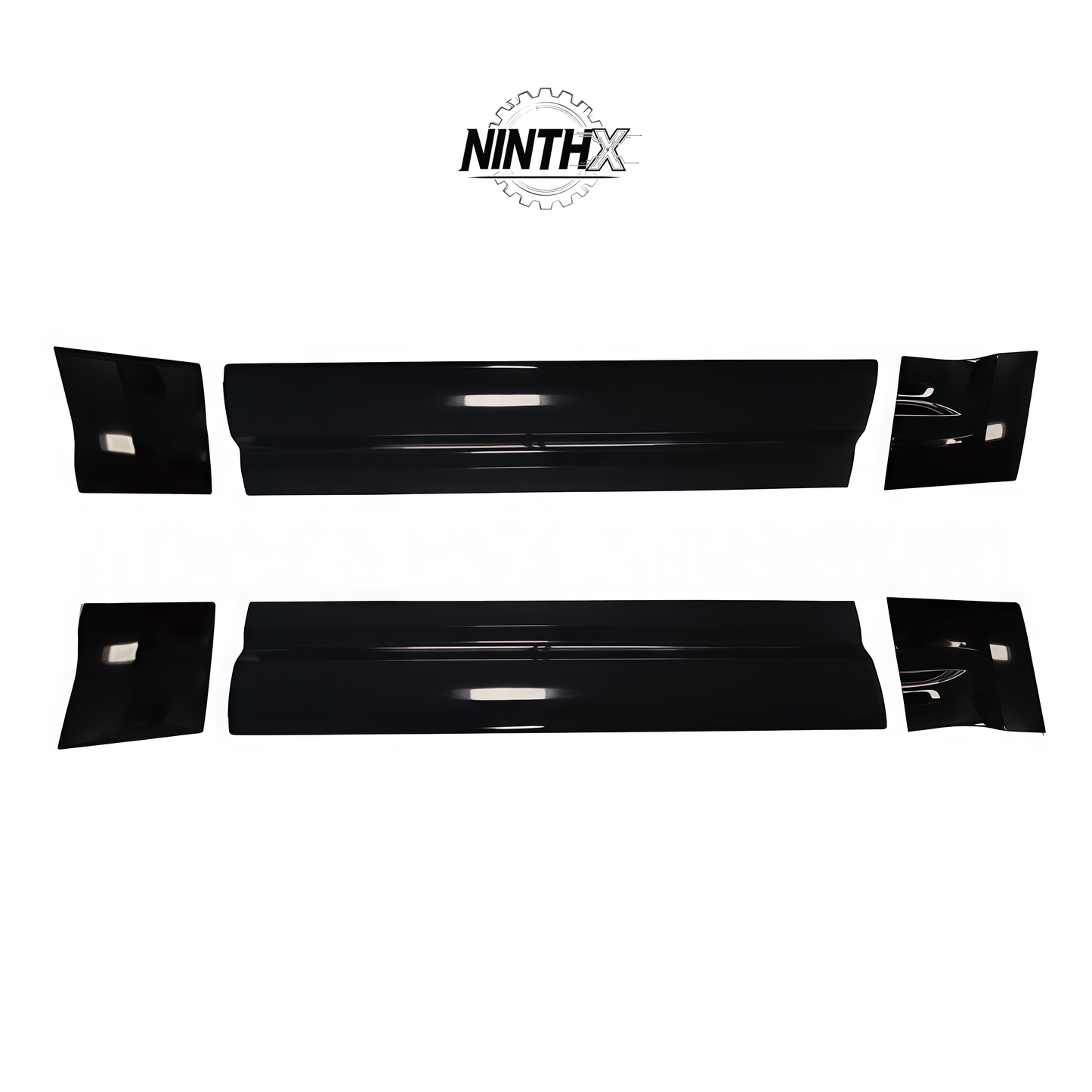 Factory-style door lower body trim, rear angle view