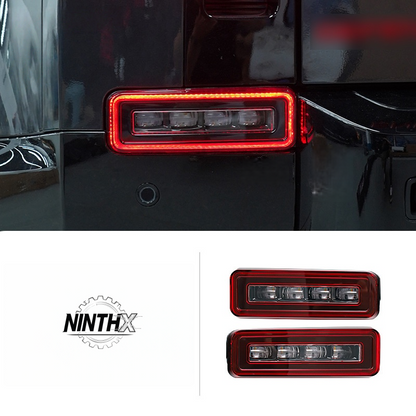 Smoked-lens multifunction rear brake light, component detail