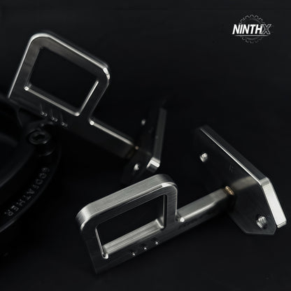 Heavy-duty steel seat angle adjuster, side profile