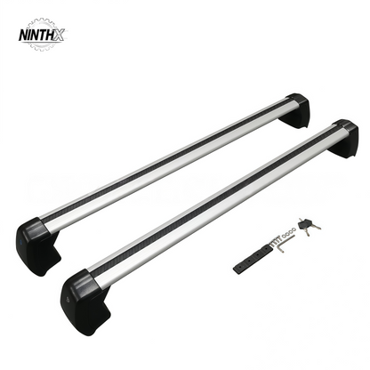 No-drill clamp-on Defender cross bars, finish detail