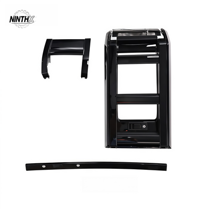 No-drill aluminum overlanding ladder, component detail