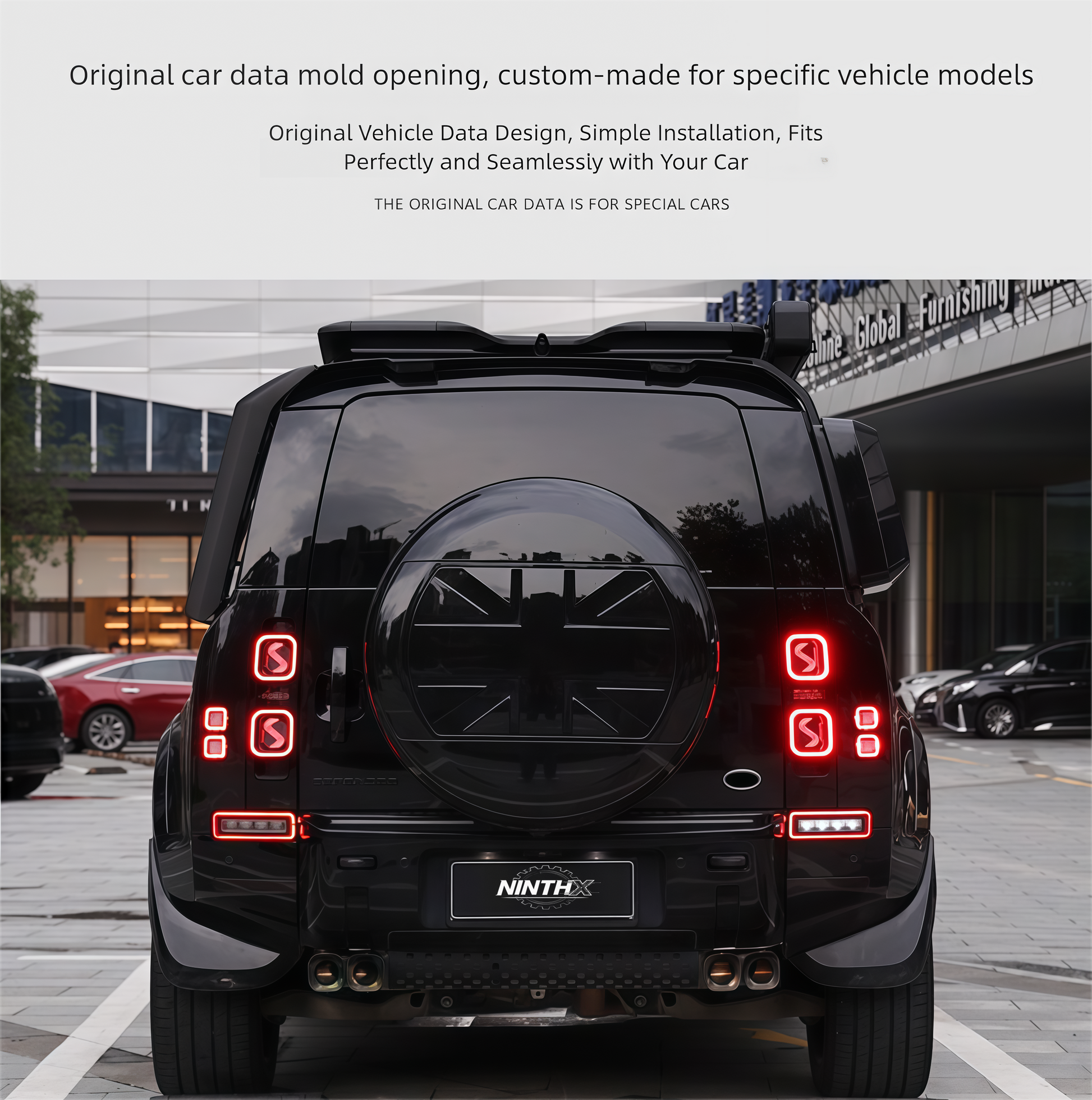 Dynamic sequential OLED tail lights, detail view