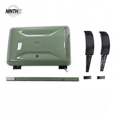 Direct-fit Defender exterior storage carrier, detail view