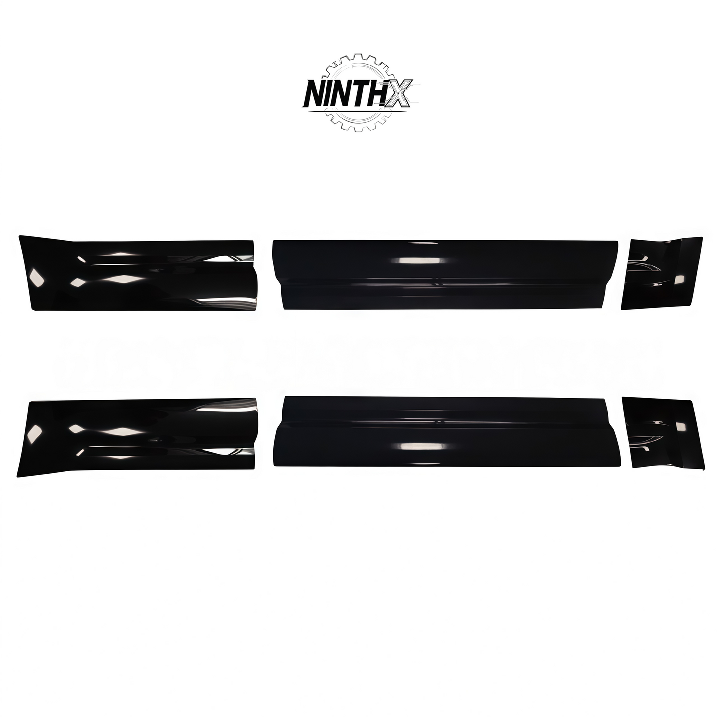 Exterior door lower trim replacement, detail view