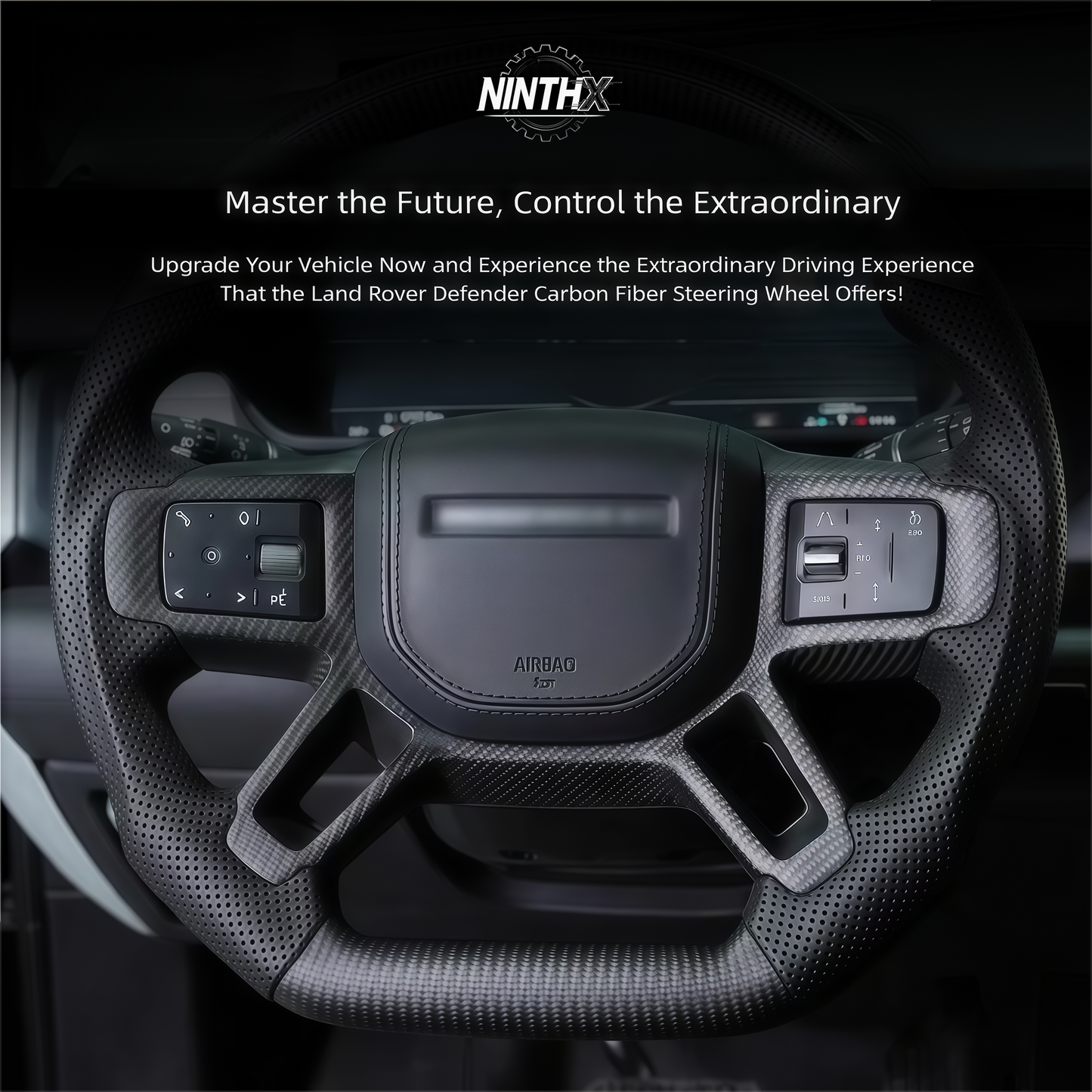 Premium ergonomic interior wheel upgrade, side profile