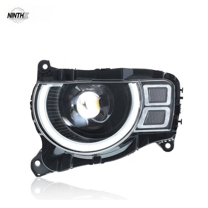 Ultra-bright matrix-style LED headlights for Defender L663 90/110/130, full kit view