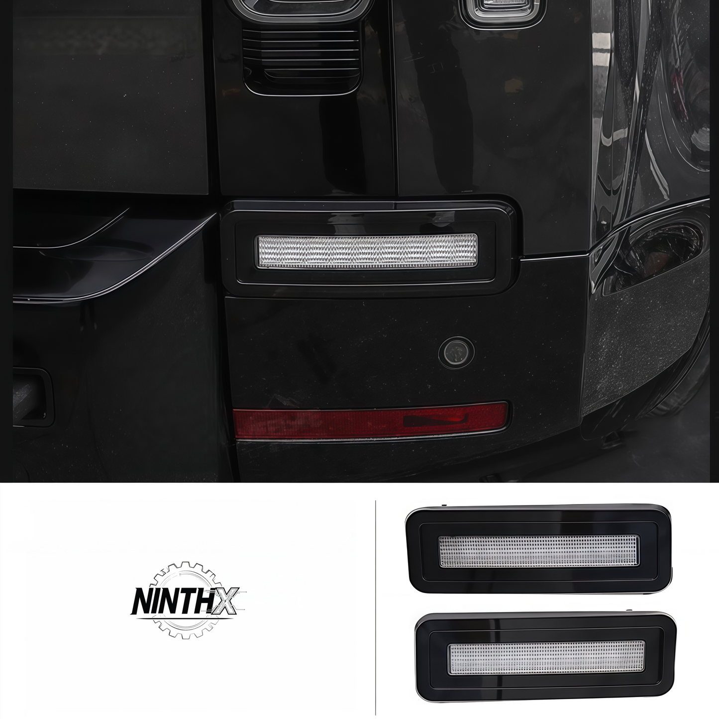 3-in-1 LED reverse rear fog brake light, texture detail