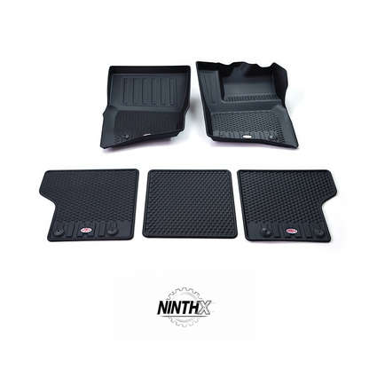 Mud snow spill resistant floor mats, finish detail