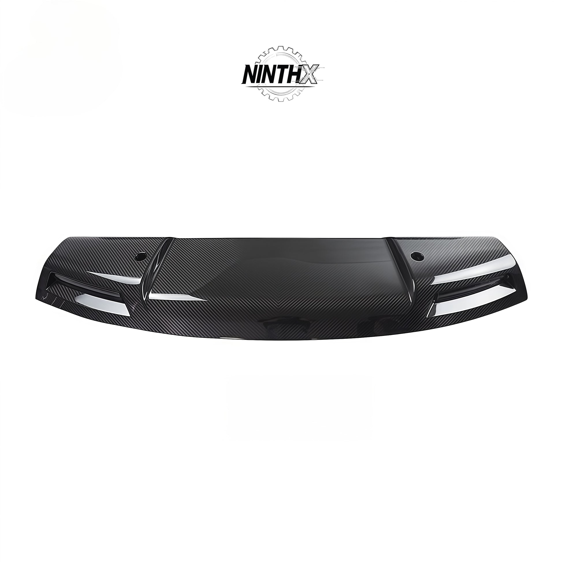 Carbon fiber LED roof light bar pod for Defender L663 90/110/130, full kit view