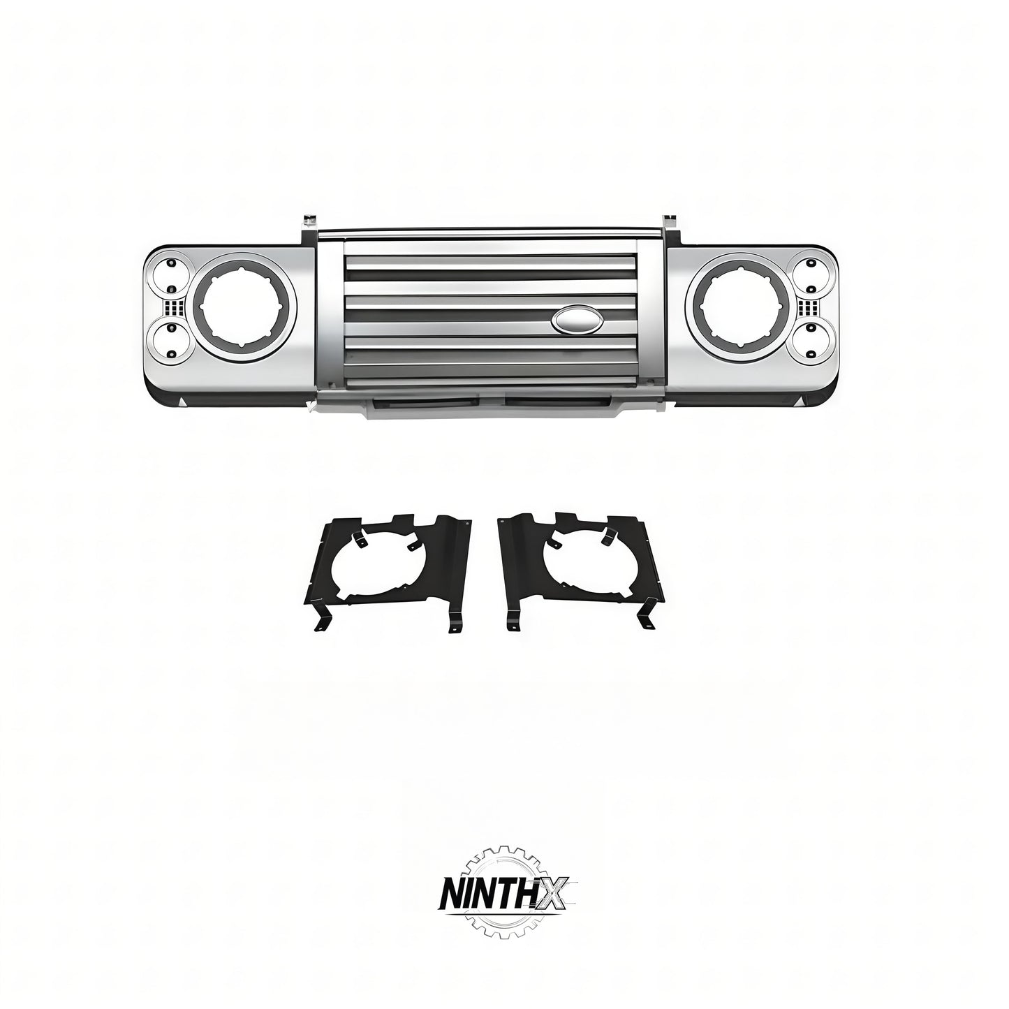 Front Grille & Headlight Surround Kit for Classic Defender, main product view