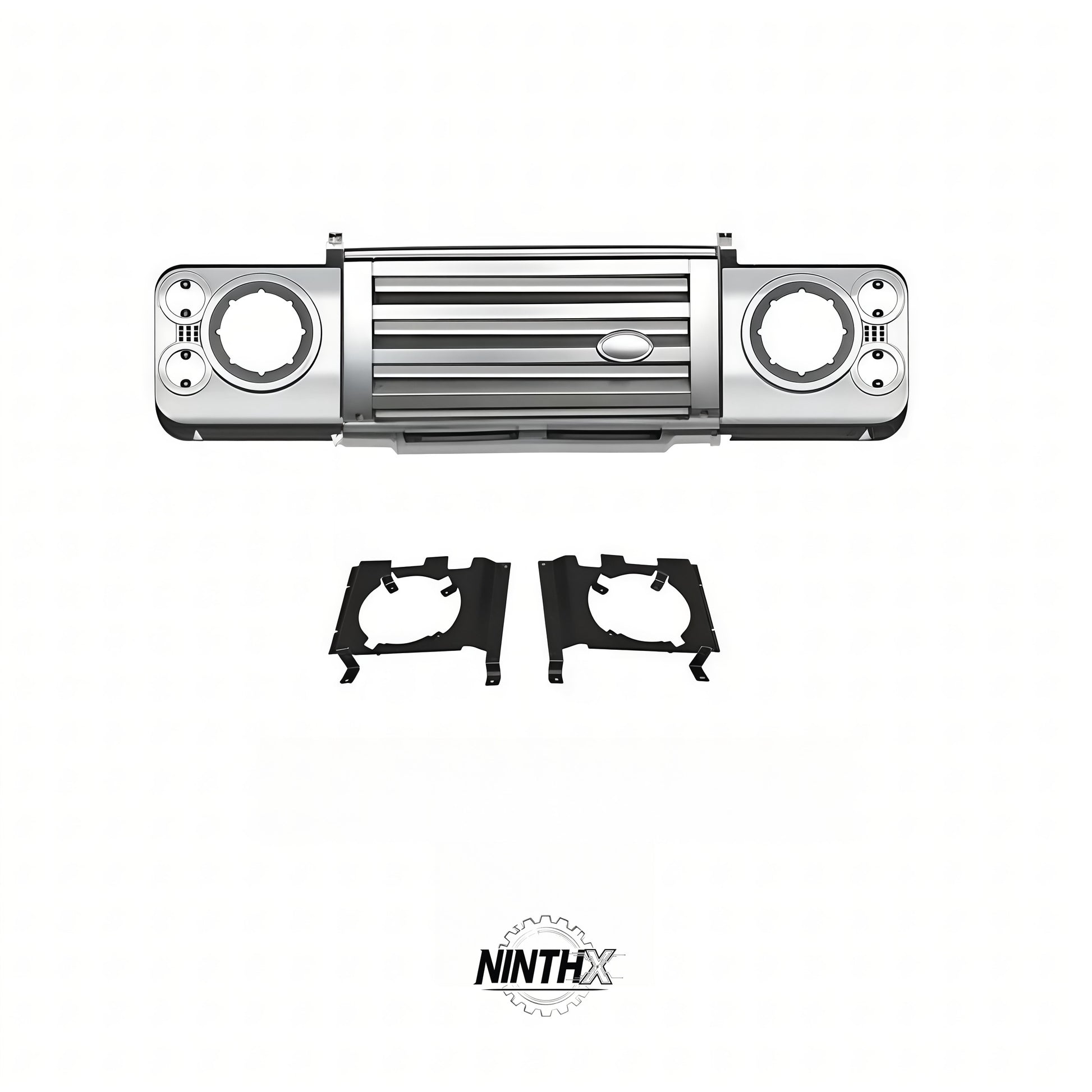 Front Grille & Headlight Surround Kit for Classic Defender, main product view
