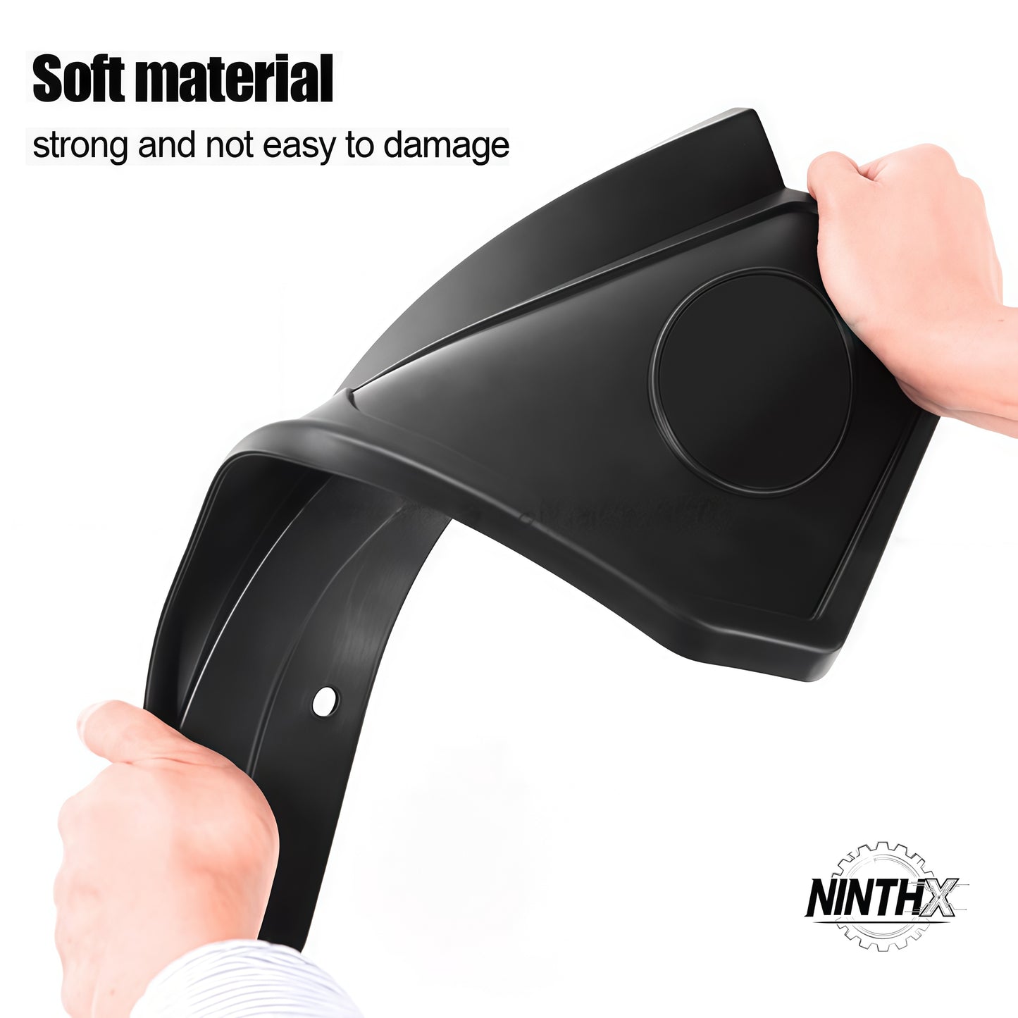 Direct-fit front and rear mud flap kit, wide product view