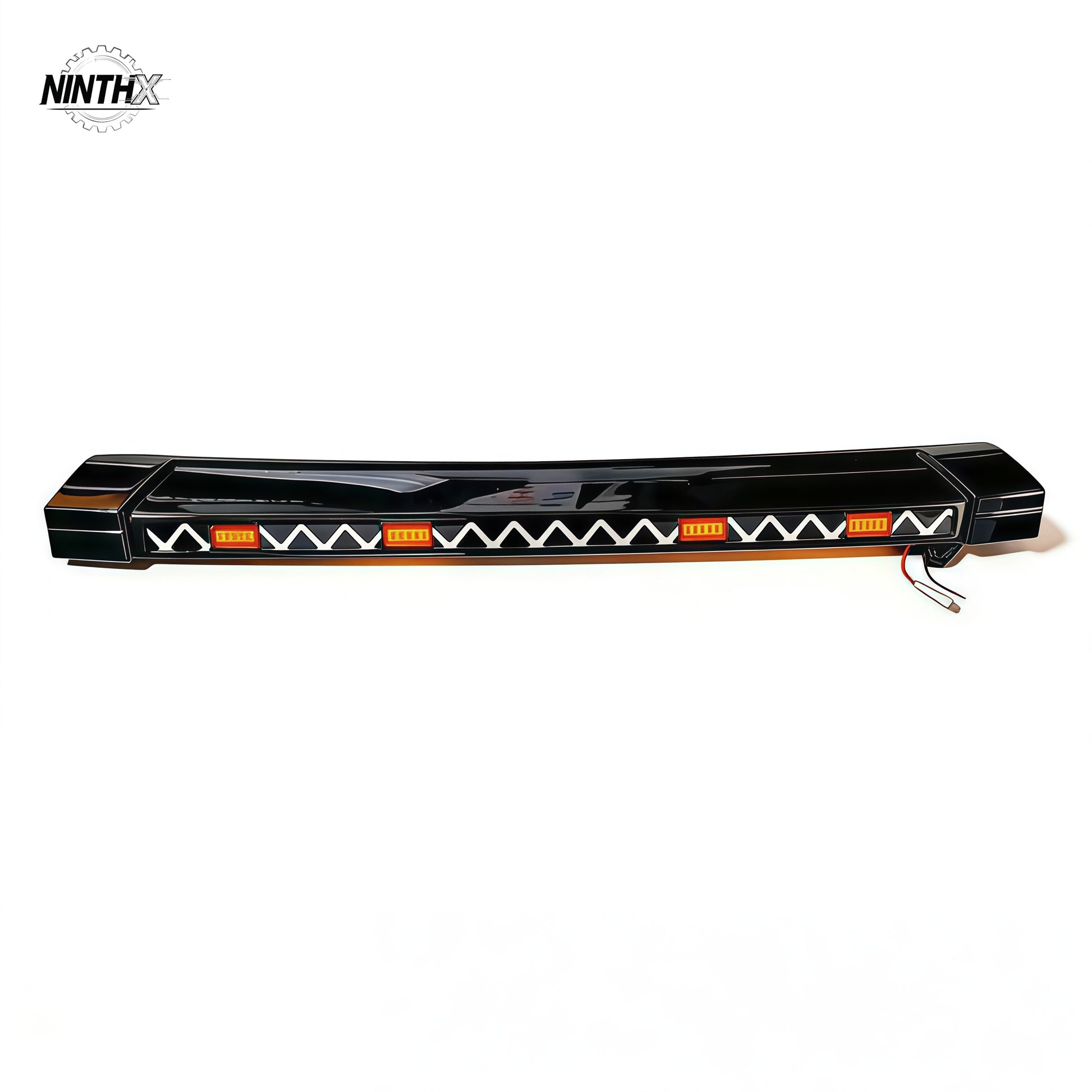 Black PP hood bug deflector and stone guard for Land Cruiser Prado LC250