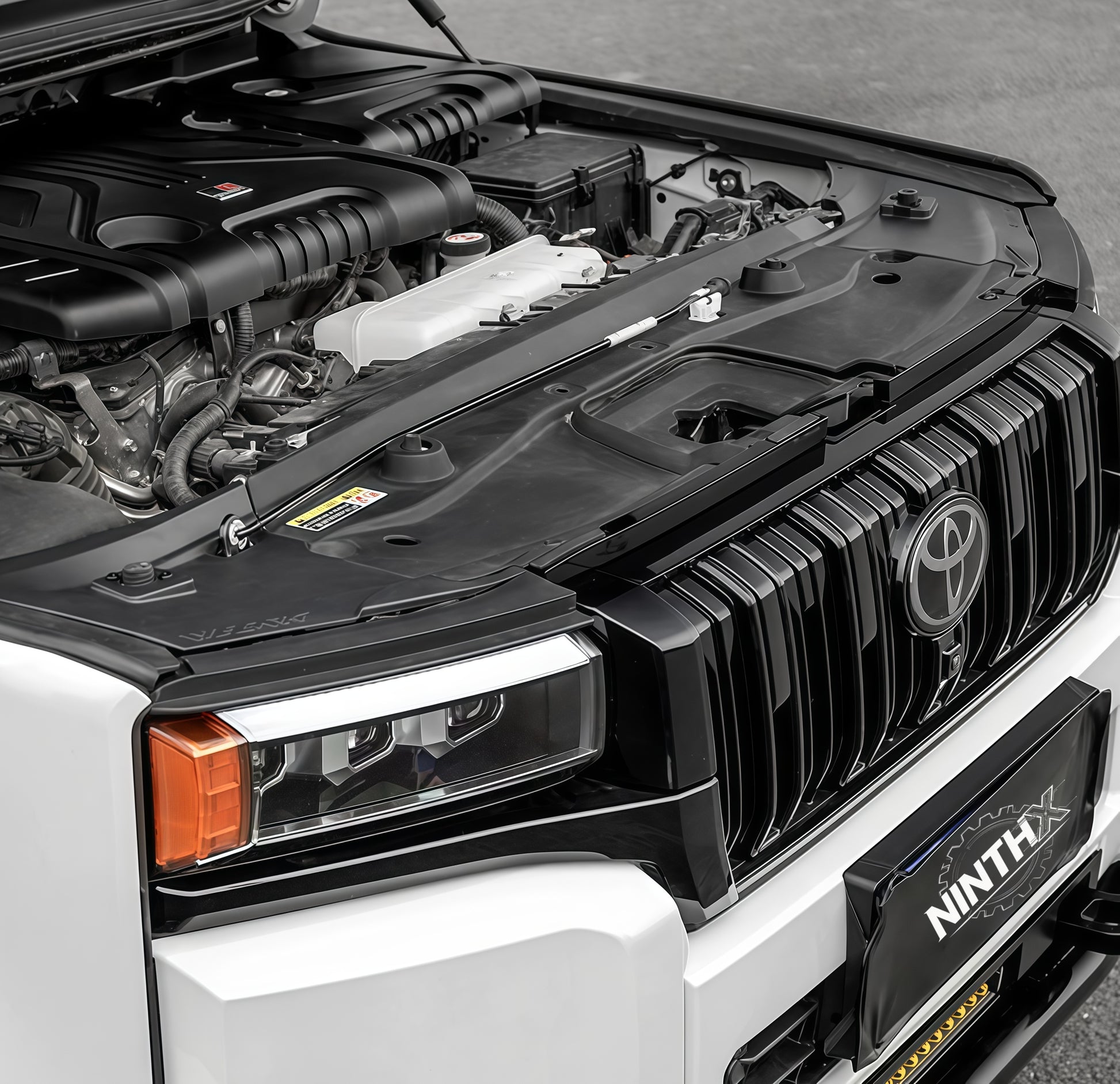 Molded ABS panel engine bay cover