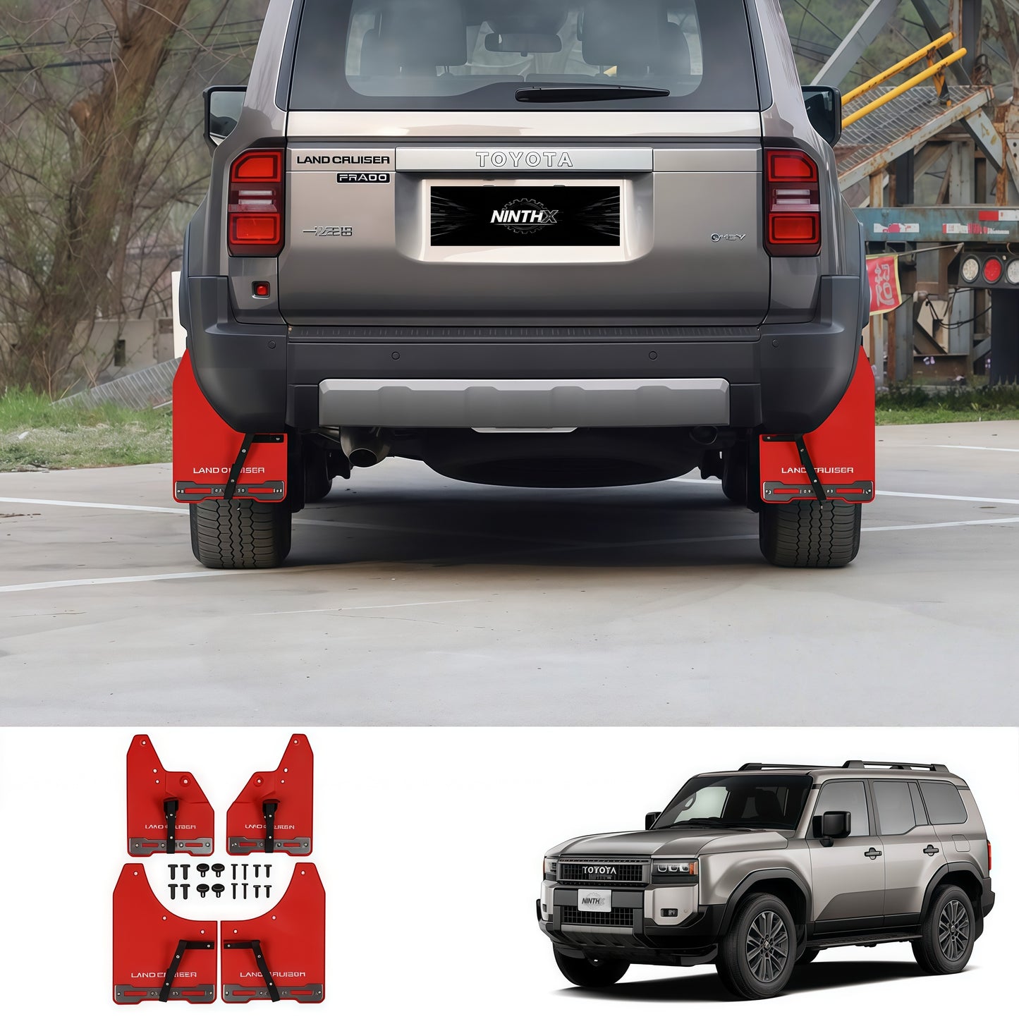 Includes hardware mud flaps