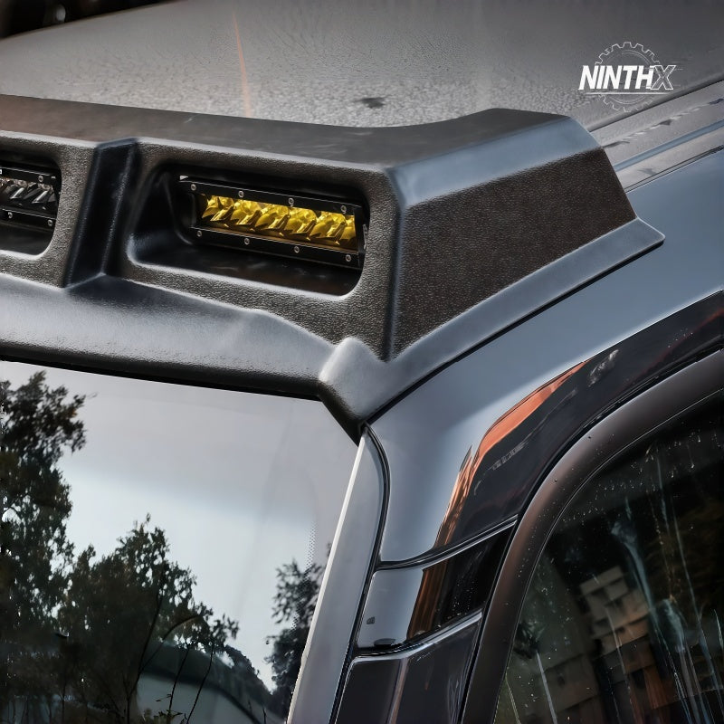 Quad LED spotlights front roof spoiler