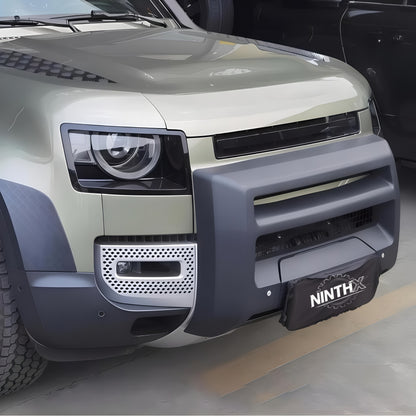 No-drill bolt-on off-road winch bracket, front angle view
