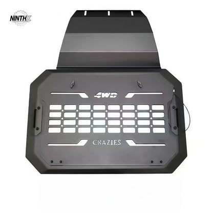 Black aluminum MOLLE side window panel, Style 1, for Land Cruiser Prado LC250