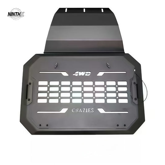 Black aluminum MOLLE side window panel, Style 1, for Land Cruiser Prado LC250