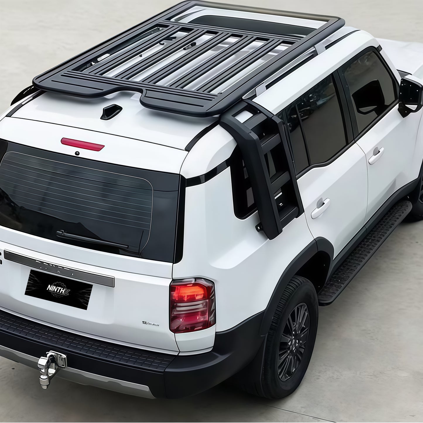 Bolt on frame roof platform rack
