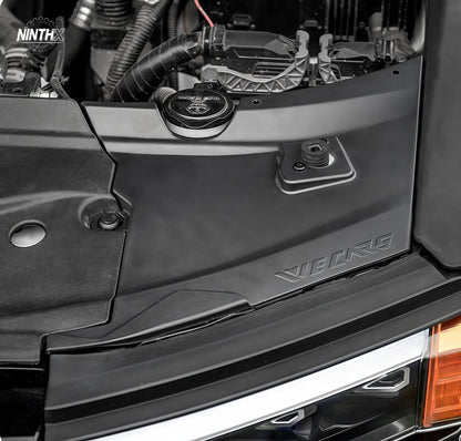 Vehicle specific fit engine bay cover